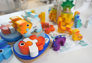 院内にもイルモのパズルがあります